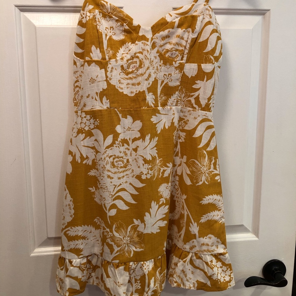 Wild Fable Floral Linen Dress, Size S